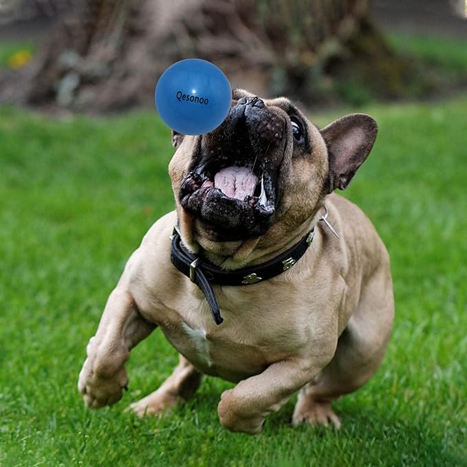 Dog Balls Indestructible, Solid Rubber Bouncy, Large Breed