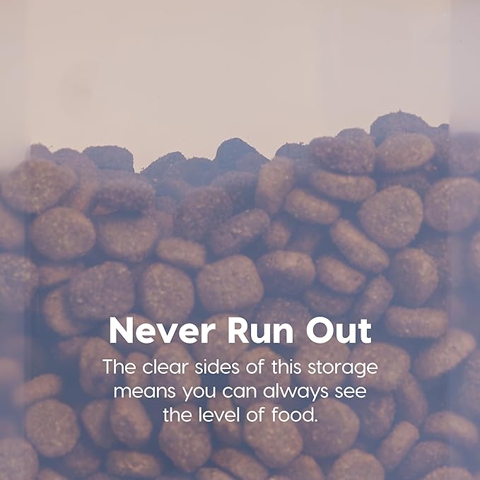 IRIS USA Dog Food Storage Container, Up to 40 lbs, Almond