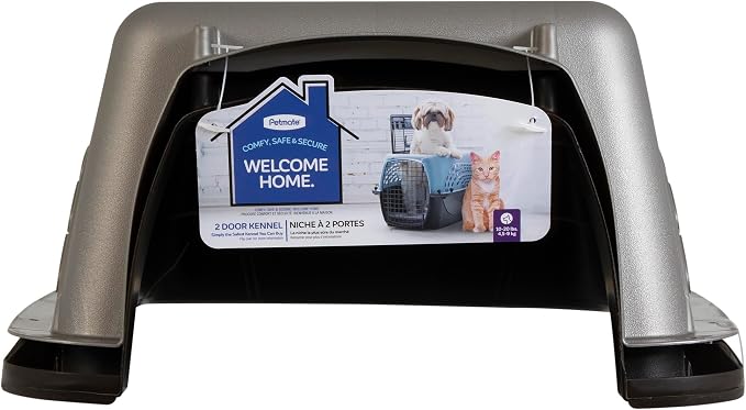 Petmate Dog Crate & Cat Carrier, 24in, Two Door, Pearl Tan