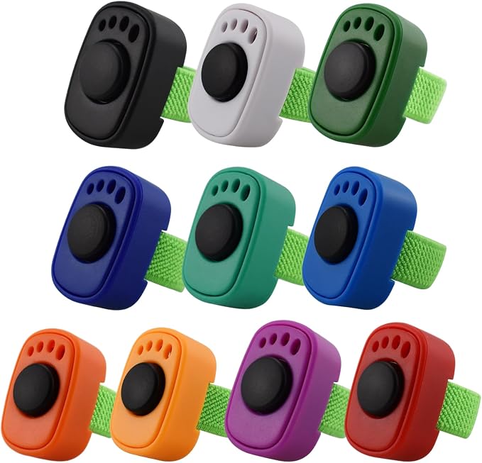 Dog Clicker with Finger Ring, 10 Pieces