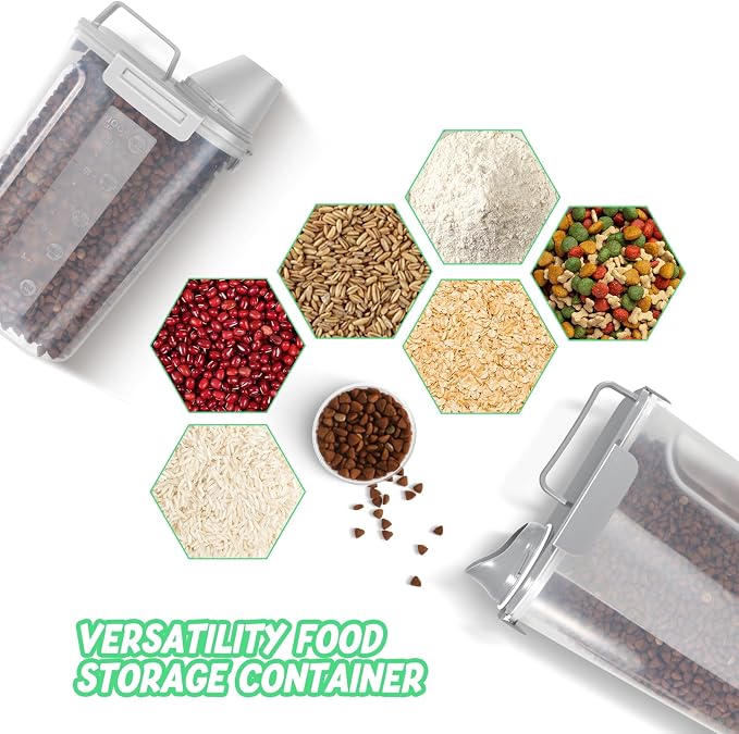 Dog Food Storage Container, Large, Light gray