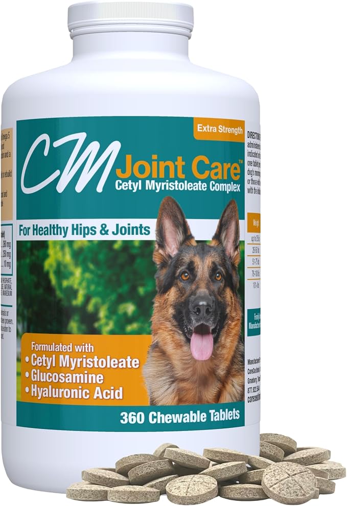 CM Joint Care for Dogs Hip & Joint Supplement, 360 Chewable Tablets