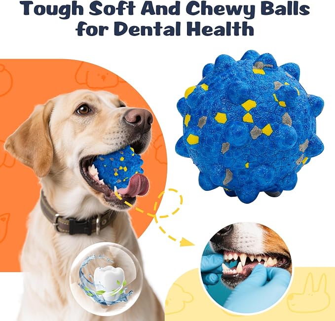 HIPPIH Dog Tennis Balls, ETPU, Floating, 3in, 3-Pack