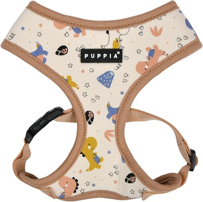 Puppia Spring and Summer Fashion Over-The-Head Dog Harness, Beige_Minmi, Small