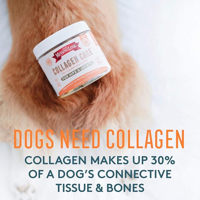 The Missing Link Collagen Care Hip & Joint Supplement Chews, Dogs, 60 Count