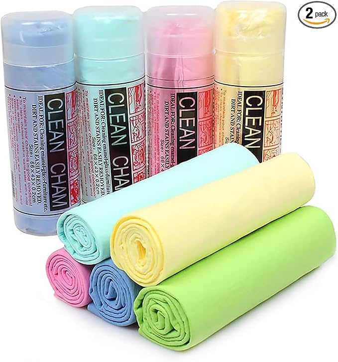 GabeFish Super Absorbent Shammy Dog Towels Quick Dry Eco-Friendly Soft Multifunctional Pets Cats Towel Packs Large 2PC