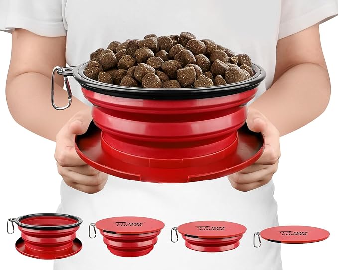 Tuff Pupper SuperBigSlurp Collapsible Dog Bowl, Extra Large