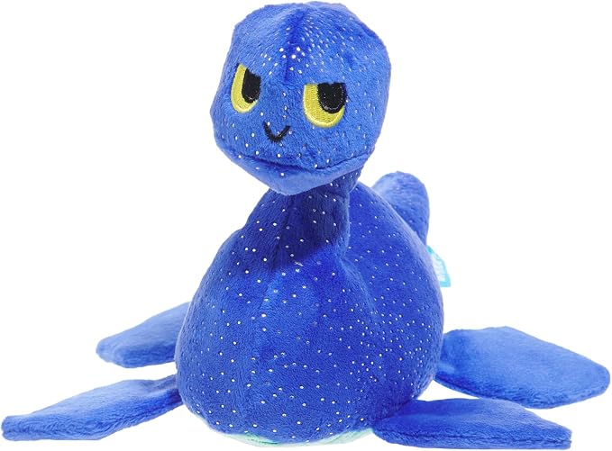 BarkBox Luke Ness Monster Dog Toy - Toy for Small Dogs | Cryptid Plush Toy with Whip-N-Flip Fins, Squeaker and Crinkle