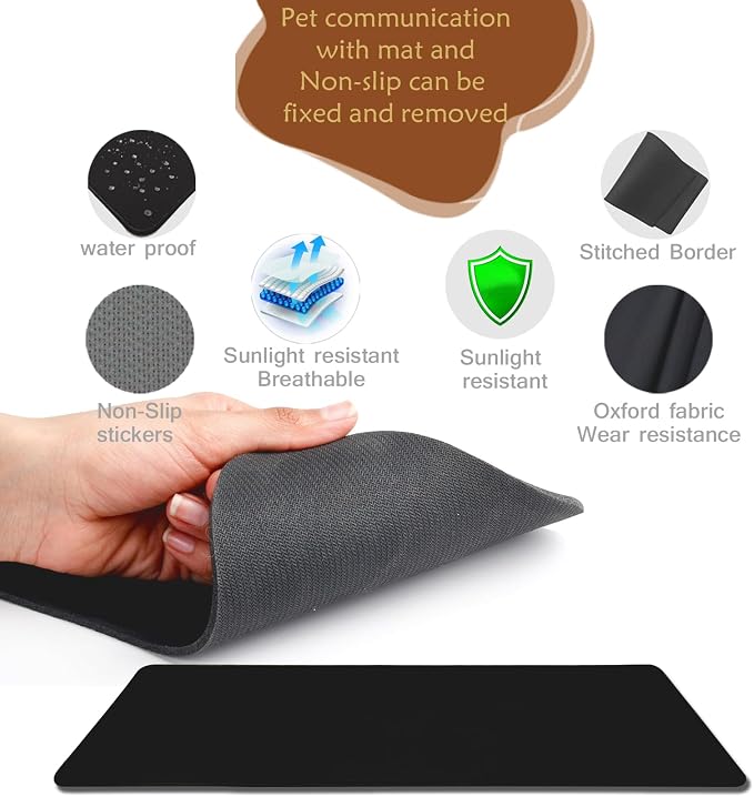 Dog Buttons for Communication, 36 Stickers & Rubber Pad