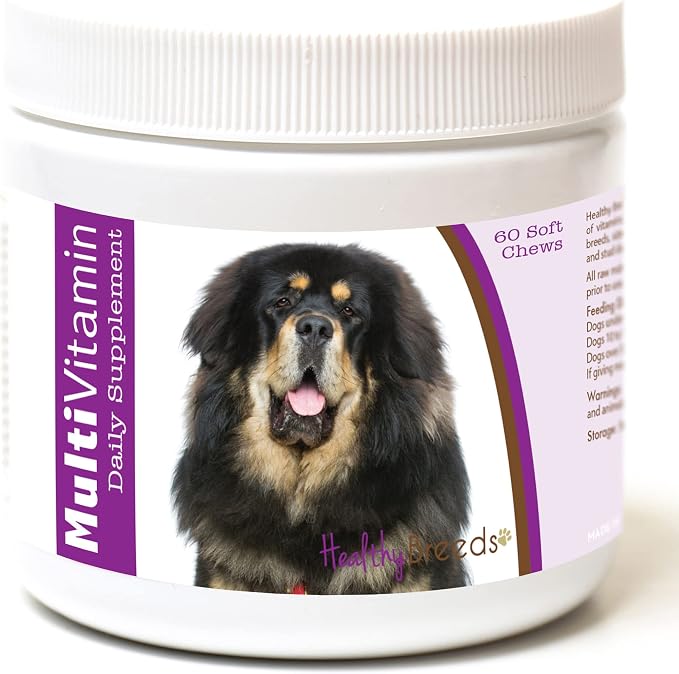 Healthy Breeds Tibetan Mastiff Multi-Vitamin Soft Chews 60 Count (1127-tmas-001)