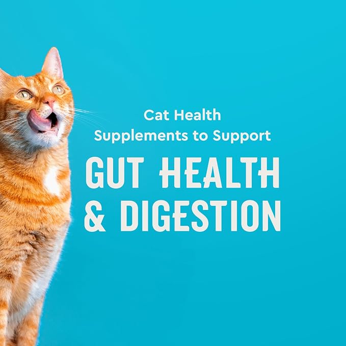 VetIQ Cat Probiotics, Digestive & Gut Health Treats, 3.7oz