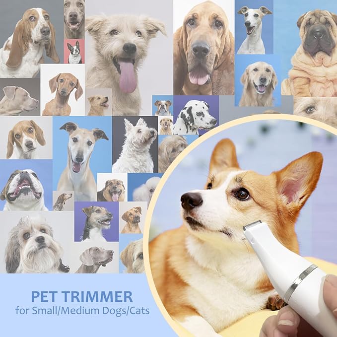 4-in-1 Dog Grooming Kit - Clippers & Nail Grinder