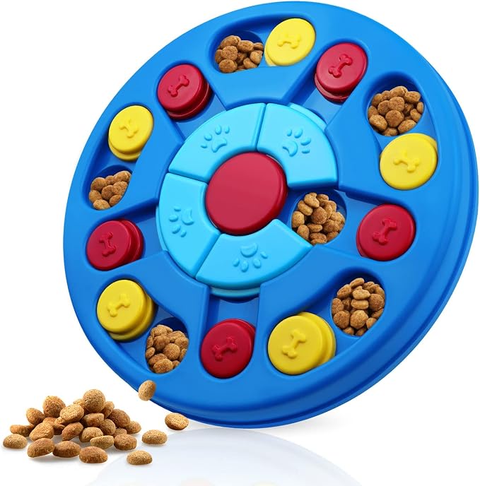 Joansan Dog Puzzle Toys, Interactive Treat Dispenser IQ Stimulation | Small Dogs Brain Training, Slow Feeder to Aid Pets Digestion (Advanced Level 2-3)