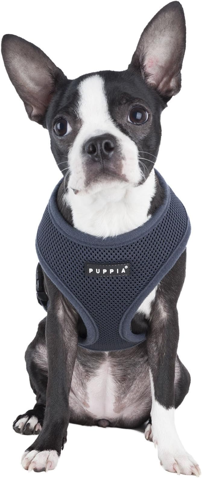 Authentic Puppia Soft Harness, Grey, X-Large