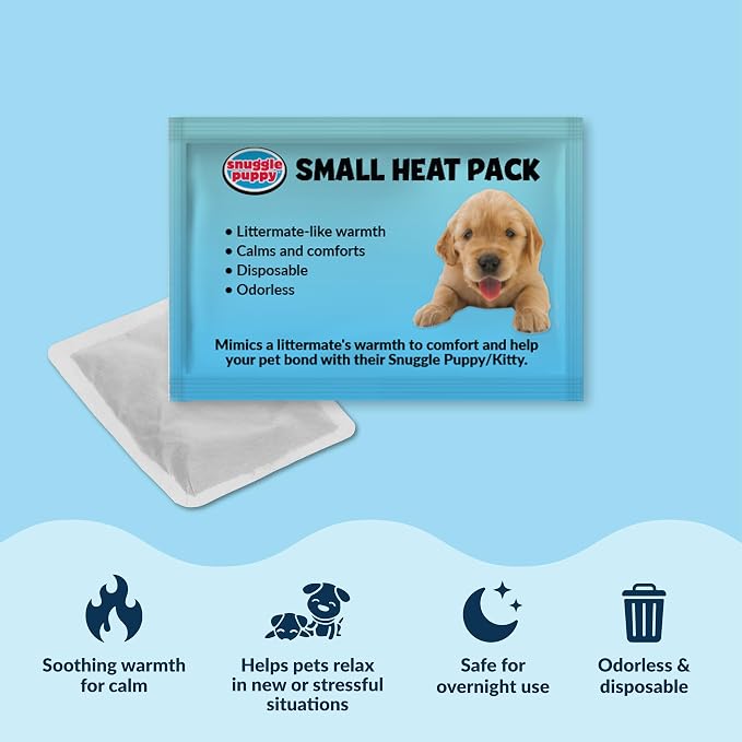 Snuggle Puppy Junior Heartbeat Toy, Calming Comfort, Small Breeds - Cream | Calming heartbeat toy, crate training, heat pack, new puppy essentials, first nights, sleep, small breeds under 25 lbs