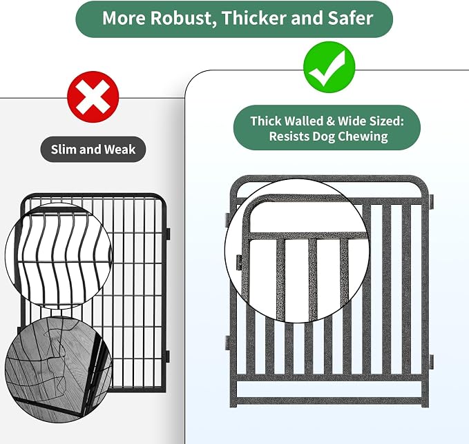 Dog Playpen Outdoor, 32in, 16 Panels, Heavy Duty, Rust Resistant