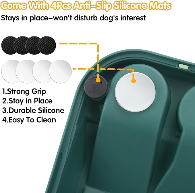 ELEGX Dog Puzzle Toy, Paw-Activated Rolling Interactive Dog Treat Puzzle Toys, Fun Slow Feeder for IQ Training & Mental Stimulating, Treat Puzzles Feeding for All Breeds, 2 Levels of Challenge
