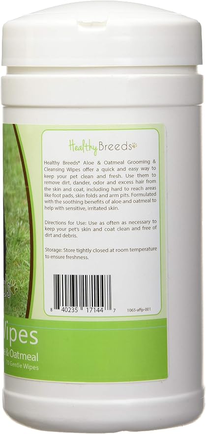 Healthy Breeds Affenpinscher Grooming Wipes, Pina Colada Scent, 70 Count