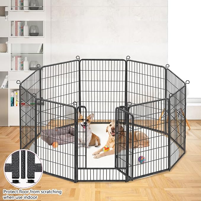 Rustproof Dog Playpen Fence, 40in 14 Panels