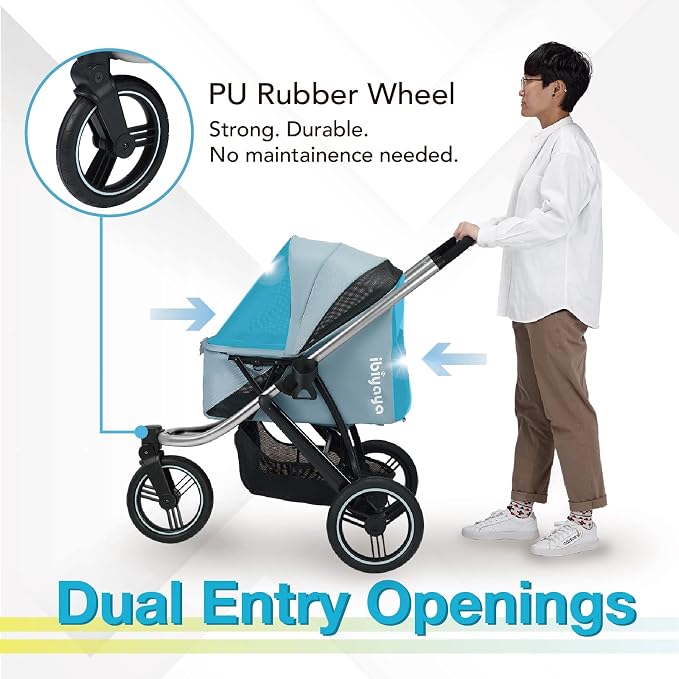 ibiyaya The Beast Pet Jogging Stroller - Flash Grey