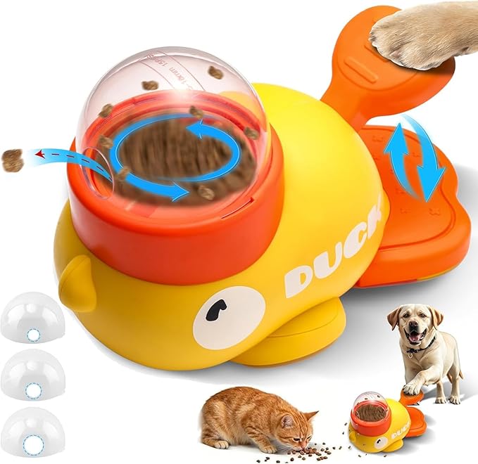 Small Dog Interactive Treat Dispenser Toy, Food Puzzle Slow Feeder