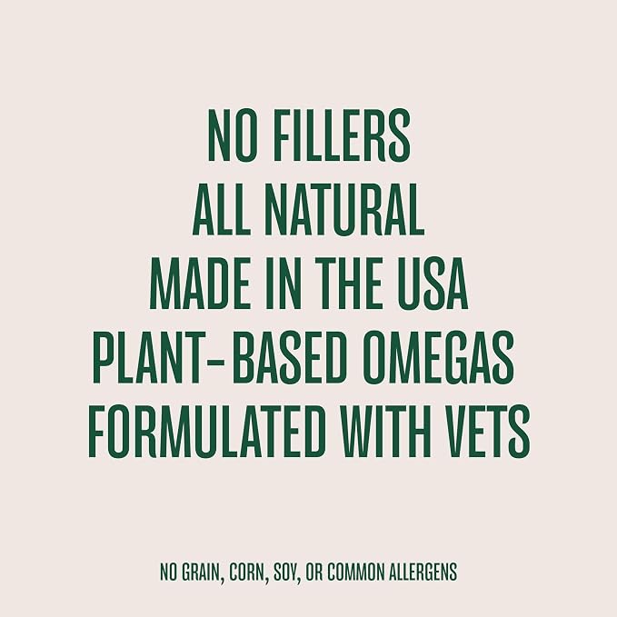 WagWell Ahiflower Plant-Based Omega 3, 6, and 9 Chews for Dogs (60 Count)