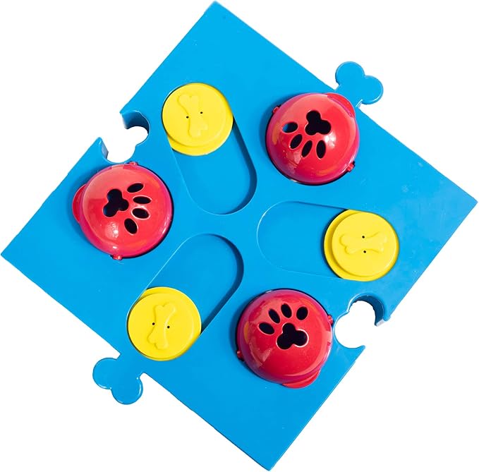 SPOT by Ethical Products Interactive Seek-A-Treat Flip 'N' Slide Dog Toy Puzzle | Dog Reward Toy Connector Puzzle Improves Your Dog's IQ | Specially Designed for Training Treats (Pack of 2)