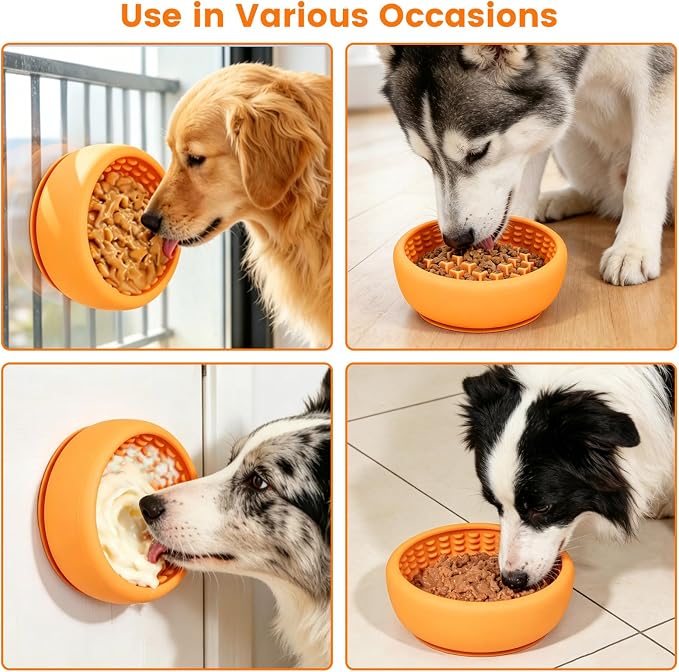 SmartTail Slow Feeder Dog Bowls, BPA-Free Lick Bowl for Dogs | Freezeable Design, Longer Licking Time, Supports Yogurt, Peanut Butter and Wet Food for Daily Enrichment, Dishwasher Safe