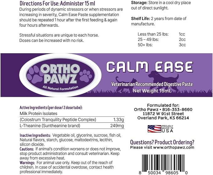 Calming Paste for Dogs & Cats, 15ml