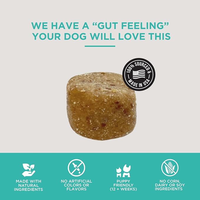 Natural Rapport Dog Digestive Chews, Probiotics & Enzymes, 120ct