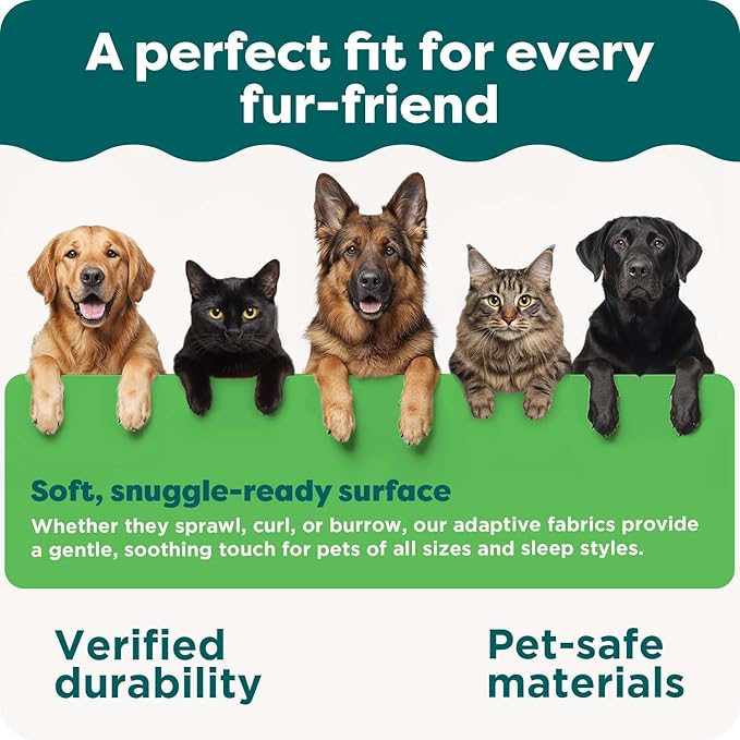 Furhaven Cooling Gel Dog Bed for Large Dogs w/ Removable Bolsters & Washable Cover, For Dogs Up to 95 lbs - Quilted Sofa - Iron Gray, Jumbo/XL