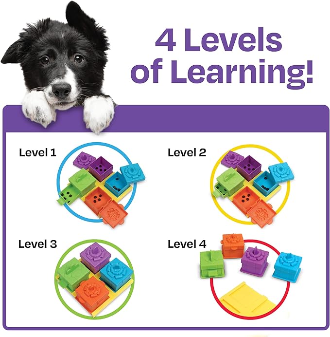 Brightkins Surprise Party Treat Puzzle - Enrichment Puzzls Toys for Dogs, Interactive Gifts for Puppies