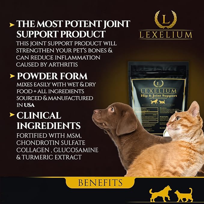 Joint Care Supplement for Dogs & Cats with Glucosamine, MSM & Turmeric 200g