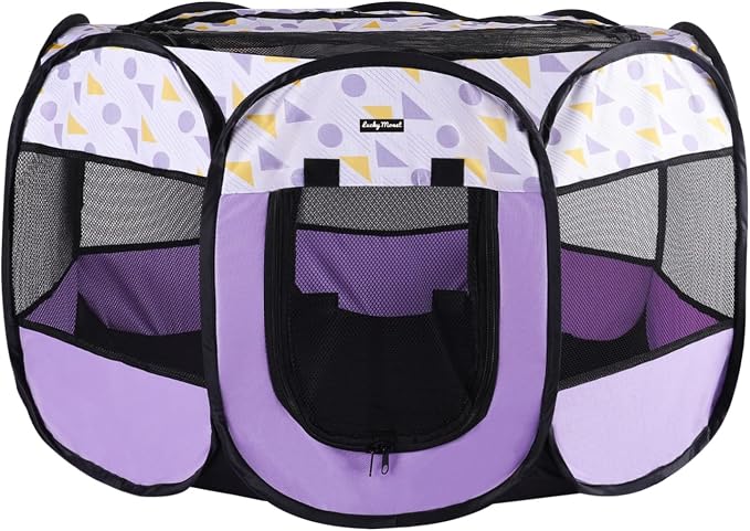 Lucky Monet Portable Pop-Up Dog & Cat Playpen