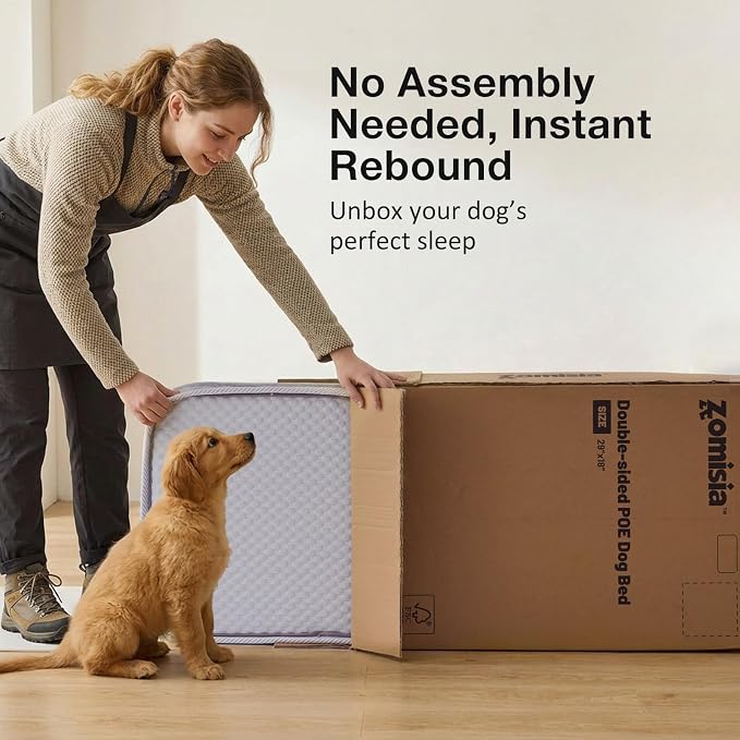 ZOMISIA Breathable Orthopedic Honeycomb Dog Bed Mattress - Medium, 4in Thick