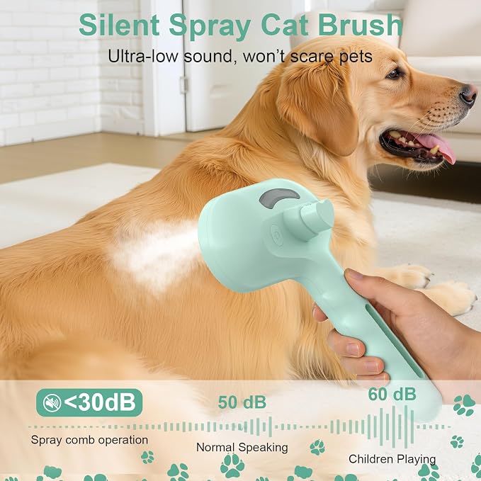 Cat Brush Dog Brush for Shedding, Green
