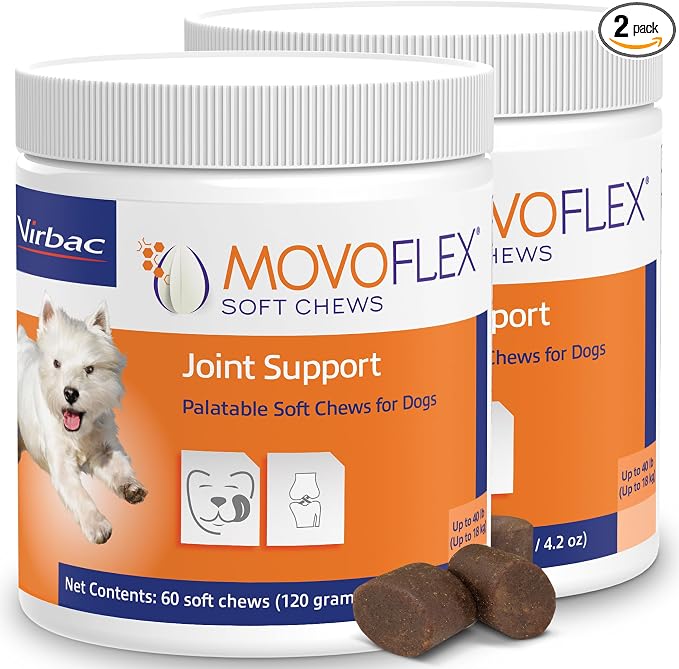 MOVOFLEX Soft Chew Hip & Joint Supplement for Small Dogs - 120ct by Virbac