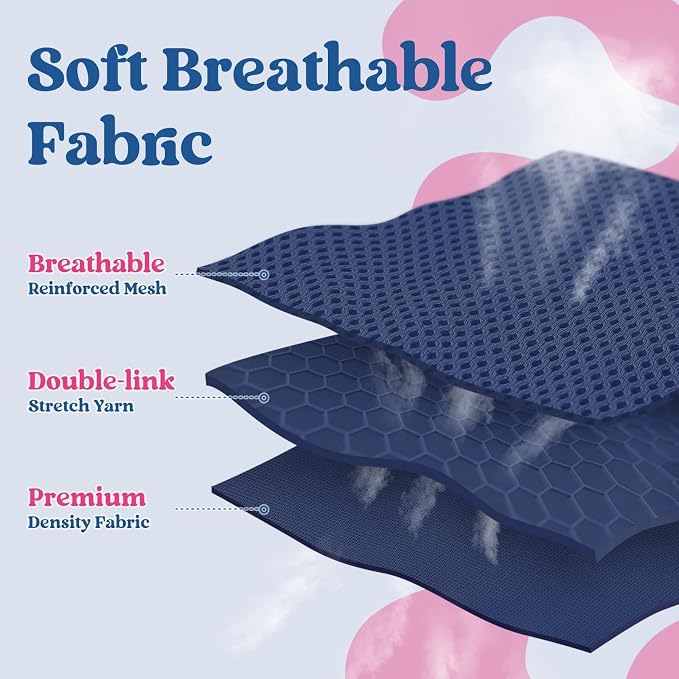 rabbitgoo Dog Harness Small Sized and Leash Set, Step in Soft Vest | Breathable Mesh, Easy Wear with Hook & Loop, Light and Reflective for Walking, Multi-colored, Navy Blue & Rose Red, XS