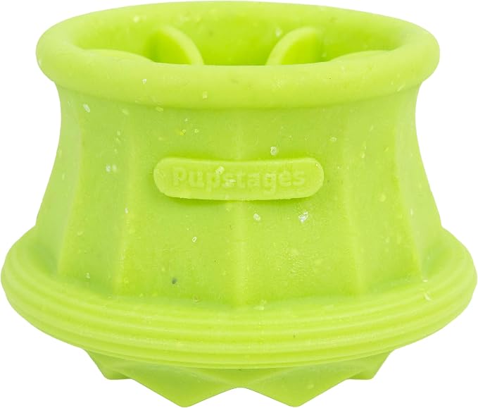 Flex-Force Interactive Treat Dispensing Puzzle Dog Toy for Enrichment, Holds Wet & Dry Food, Wobble Base, Lickable, Freezable & Dishwasher-Safe, Watermelon-Banana Scent, All Breeds, 4.3"