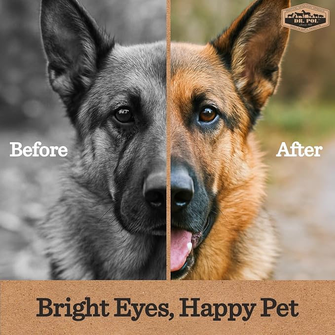 Dr. Pol Pet Eye Wipes, Hypoallergenic Grooming Wipes, 100 Count