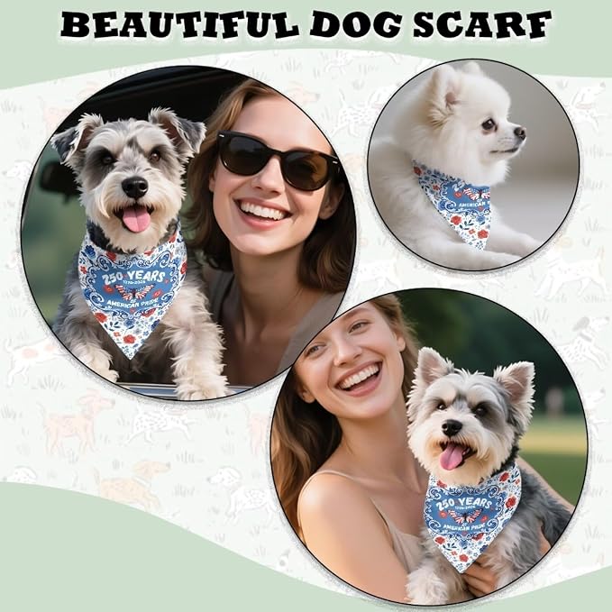 Jeiento Floral Butterfly Dog Bandana, Polyester