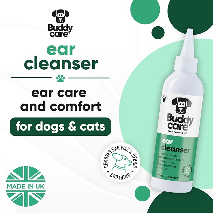 Buddycare Dog Ear Cleanser with Aloe Vera, 200ml