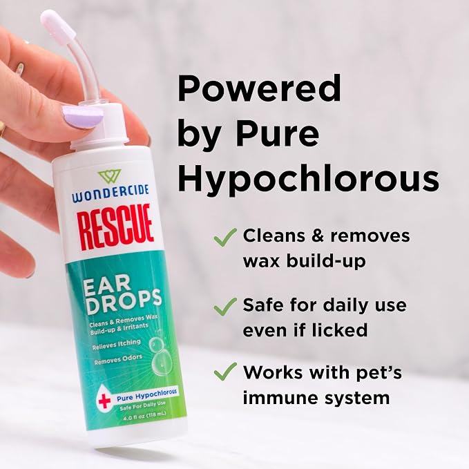 Wondercide Rescue Ear Drops for Pets, 4 oz