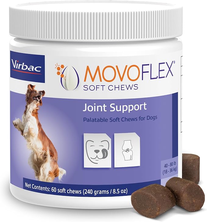 MOVOFLEX Soft Chew Hip & Joint Supplement for Medium Dogs - 60ct by Virbac