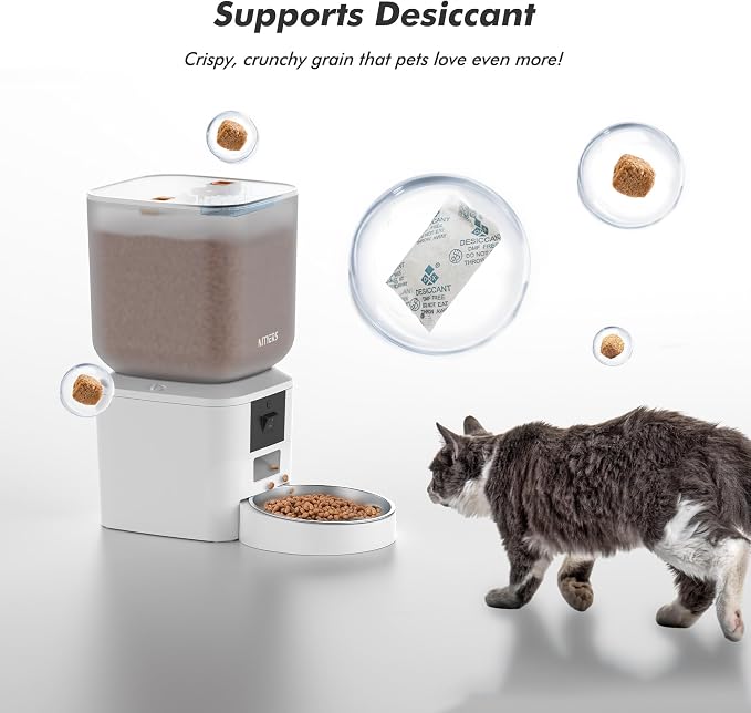 Automatic Dog & Cat Feeder with Camera & WiFi, 8L