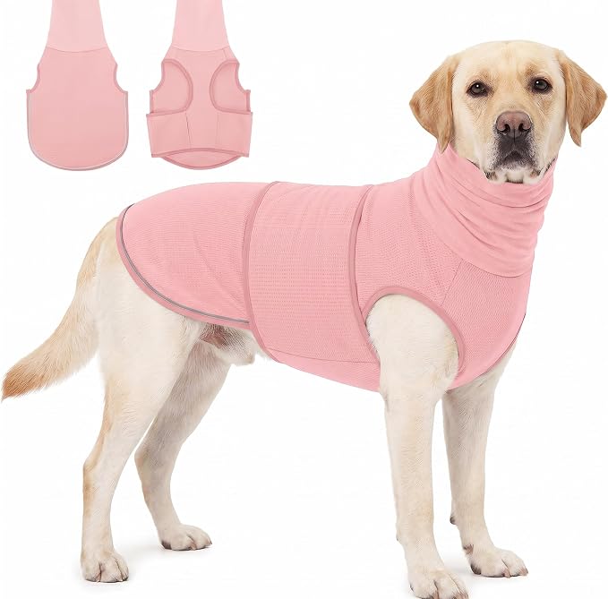 KOESON Reflective & Soft Dog Anxiety Vest with Ear Wraps for Thunderstorm