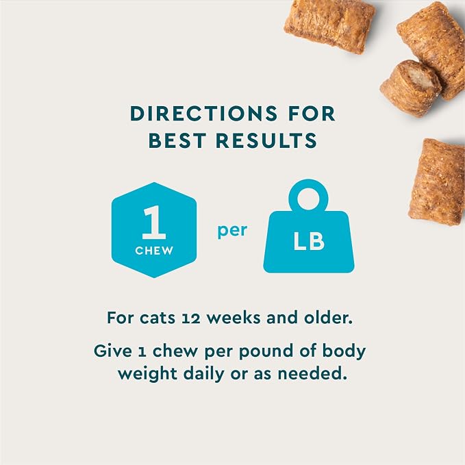 VetIQ Cat Probiotics, Digestive & Gut Health Treats, 3.7oz