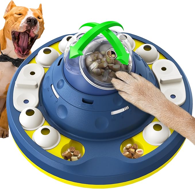 KADTC Dog Puzzle Toy, Large Size, 2 Levels of Step-by-Step Challenge, Shake-to-Release Treat Dispenser, Beginner to Advanced, Slow Feeder & Mental Stimulation for Smart Dogs Enrichment Toys