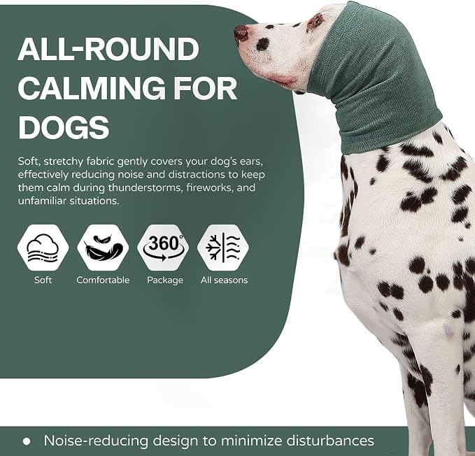 Dog Ear Muffs Warp Anxiety Relief/Noise Protection - Grooming - Thunder - Fireworks