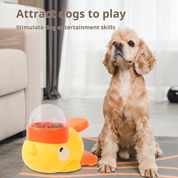 Small Dog Interactive Treat Dispenser Toy, Food Puzzle Slow Feeder
